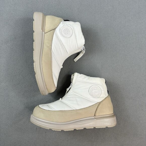 Canada Goose Cypress Puffer Boots Womens Size 6 White Lightweight Warmth - Picture 14 of 16